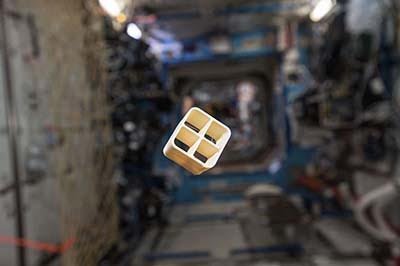 Made in Space ULTEM Print                A small object printed in an ULTEM material.