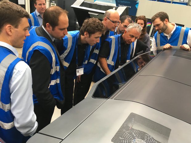 MTC HP Europac      Visitors on a tour of the MTC facility in July 2017. - Manufacturing Technology Centre/ Twitter