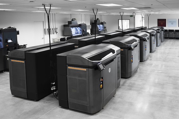 Forecast 3D 12 HP machines      The 12 HP Multi Jet Fusion machines in Forecast 3D's new 3D Manufacturing Center - Forecast 3D