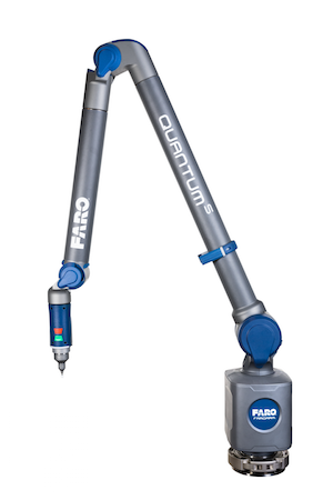 Faro Tech QuantumS FaroArm                Faro Technologies' QuantumS FaroArm coordinate measurement machine.