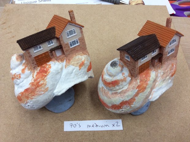 Zoopla TV ad      The 3D printed homes featured in Zoopla's latest TV commercial.