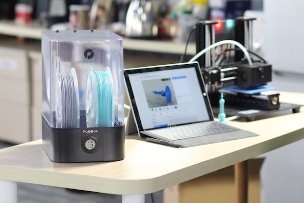 PolyMaker PolyBox      The PolyBox: PolyMaker's solution to 3D printing materials' biggest problem.