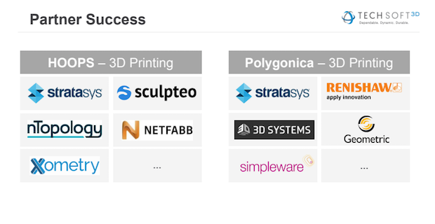 Tech Soft 3D reveals additive manufacturing users of HOOPS software development kits