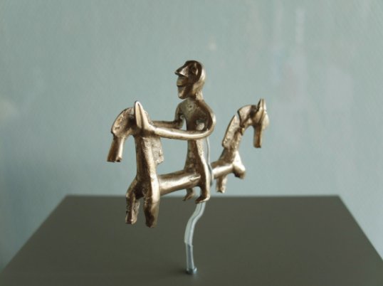 Extrem genaues Detail: die im 3D-Druck erstellte Kopie des Unlinger Reiters (Bildquelle: © Landesamt für Denkmalpflege im Regierungspräsidium Stuttgart)