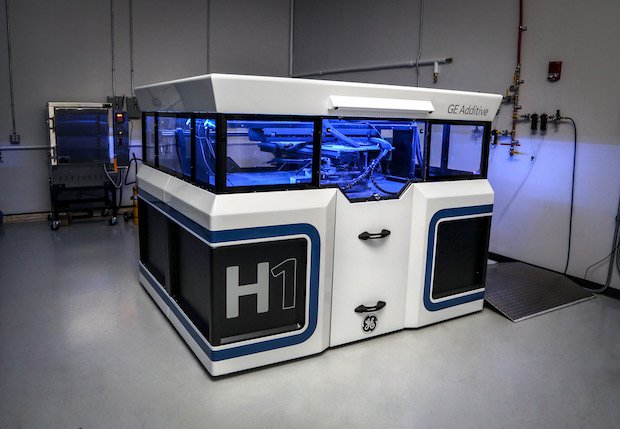 GE Additive H1      GE Additive reveals prototype of new binder jet machine.