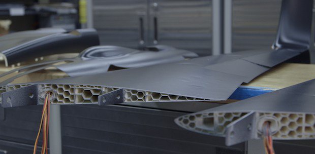 Wing pieces from Aurora Flight Sciences aircraft