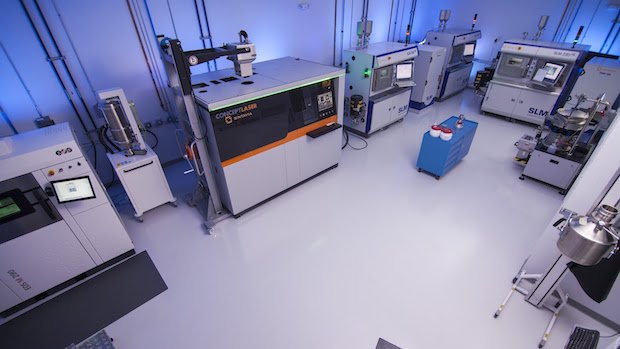 Printers at Sintavia      Some of the metal additive manufacturing machines Sintavia has at its disposal.