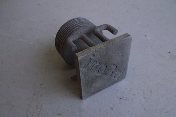 iro3d metal part      A metal part produced on the iro3d printer. - iro3d/ YouTube