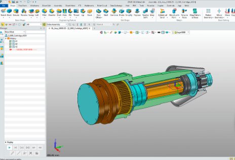 ZW3D software                A CAD file being modified in ZW3D 2018. - ZW3D