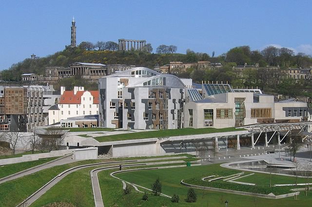 Scottish Parliament - By Klaus with K, via Wikimedia Commons