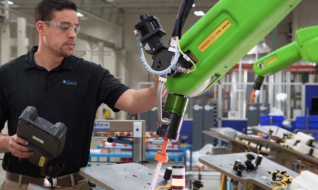 IMTS to feature exhibits highlighting the benefits of collaborative robots, or "cobots."