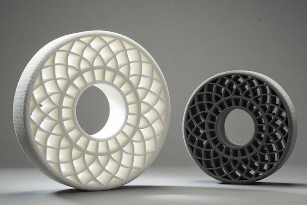 BASF      BASF airless tyres 3D printed in a thermoplastic polyurethane. - BASF SE