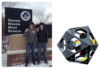 Grand Haven High School Extreme Redesign winners      Ethan Koeppe & Ethan McMillan's Math All Over Boundaries (Grand Haven High School, MI). - Via Stratasys.com