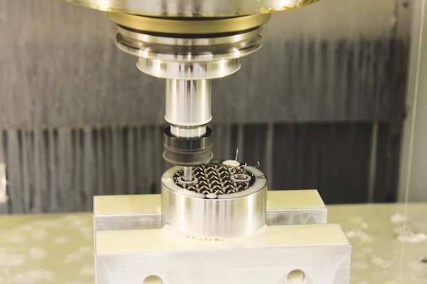 Thread milling an additively manufactured component at Imperial Machine Co.