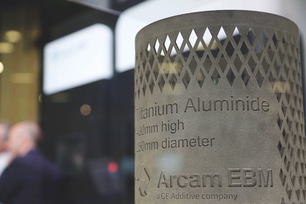 The world's largest 3D printed TiAl part produced in a commercial AM system.