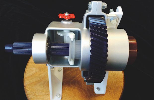 Four position shifter, made with SLA, which won the technical competition at AMUG 2013.