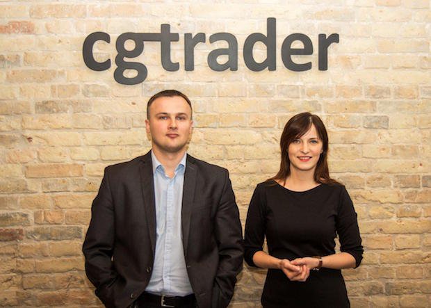 CGTrader founders- Marius Kalytis and Dalia Lasaite      CGTrader founders: Marius Kalytis, left and Dalia Lasaite, right.