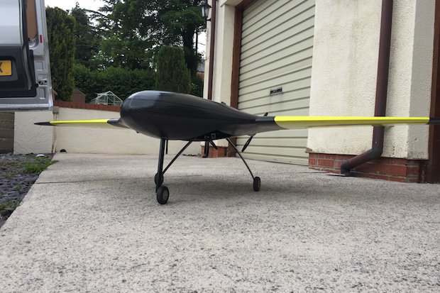 Ogle Models UCL UAV      The UCL team's unmanned aircraft model.