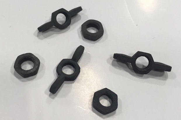 Nuts printed in Tethon 3D's Ferrolite iron resin.      Nuts printed in Tethon 3D's Ferrolite iron resin. - Tethon 3D