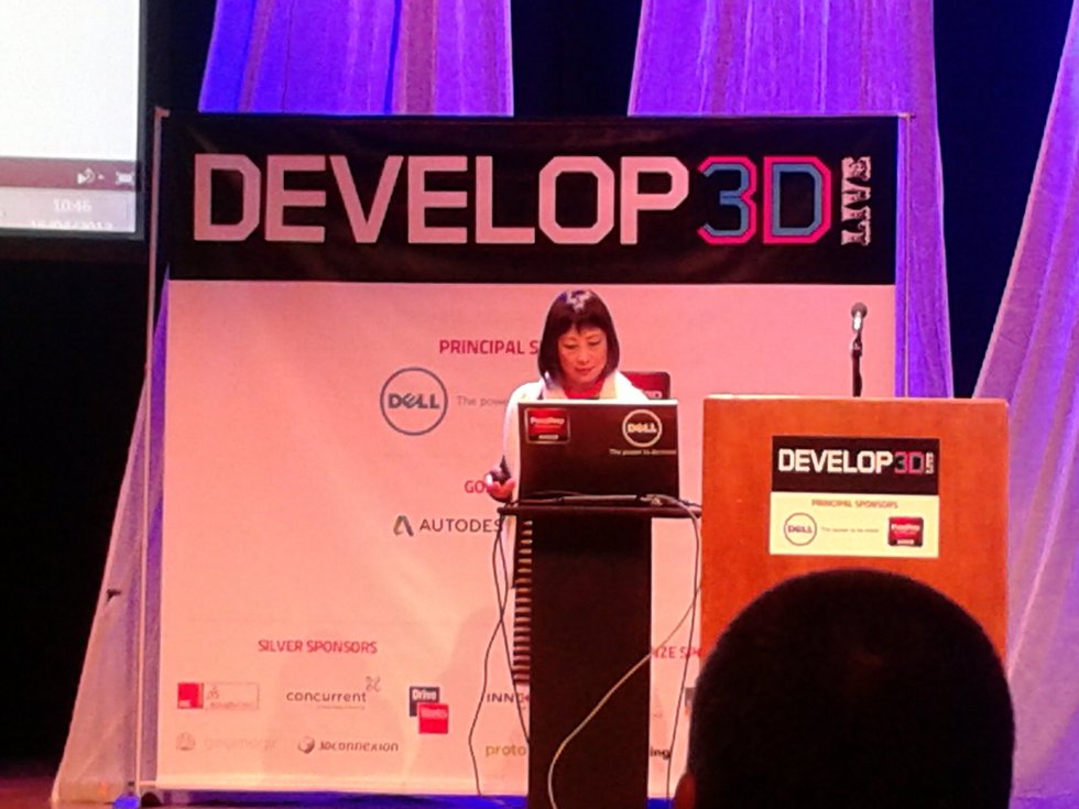 Ping Fu at DEVELOP3D Live      Ping Fu gives her keynote speech at Develop3D Live.