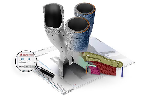 3D Systems 3DXpert for SOLIDWORKS      3DXpert for SOLIDWORKS includes a design for additive manufacturing toolset, enabling designers to prepare and optimise designs for 3D printing. - 3D...