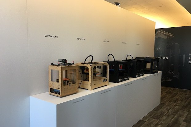 Makerbot leaders of the new school      History of MakerBot hardware at its Brooklyn HQ.