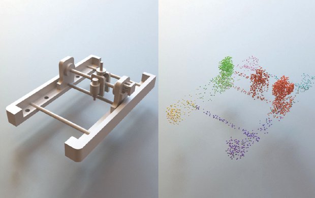 Technique breaks down complex CAD models into the individual shapes they’re made of. (Image courtesy of researchers)