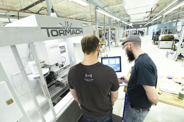 A Prototyping machine shop inside the mHUB innovation centre. - 3D Hubs