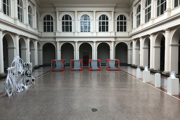 BigRep circular economy project      The four BigRep One machines currently in operation at the Thaersaal of Humboldt University. - BigRep/ Twitter