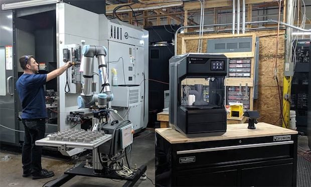 The machine shop is using the Method to create custom tooling for its bespoke robot end-effector designs