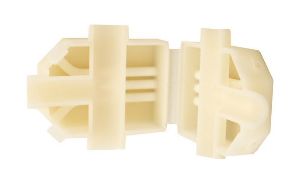 3D printed polypropylene housing with hinge