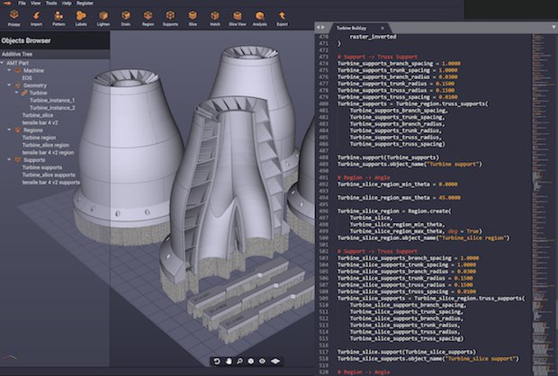 Dyndrite Additive Manufacturing Toolkit with Python interface.