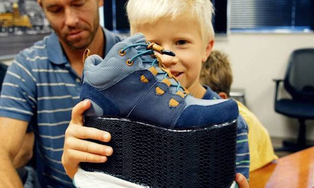 Imre with new midsole 3D printed using Carbon technology.