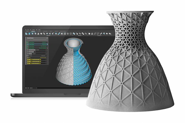 nTopology                Rocket nozzle with lattice structure designed in nTop Platform.