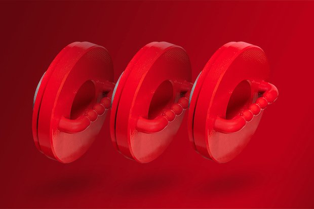 Satair HP Fast Radius      Pintle bearing alignment tools additively manufactured with the HP Jet Fusion Color 580 platform by Fast Radius.