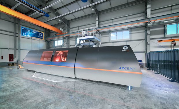 AML3D Arcemy 3D printer.