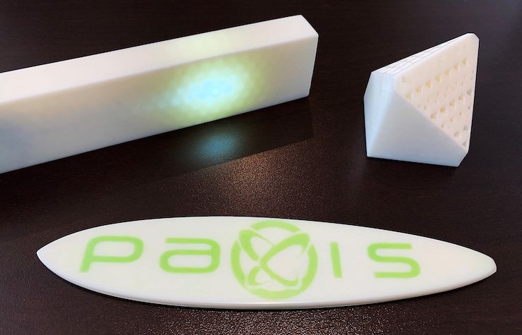 Parts 3D printed using Paxis' WAV technology.