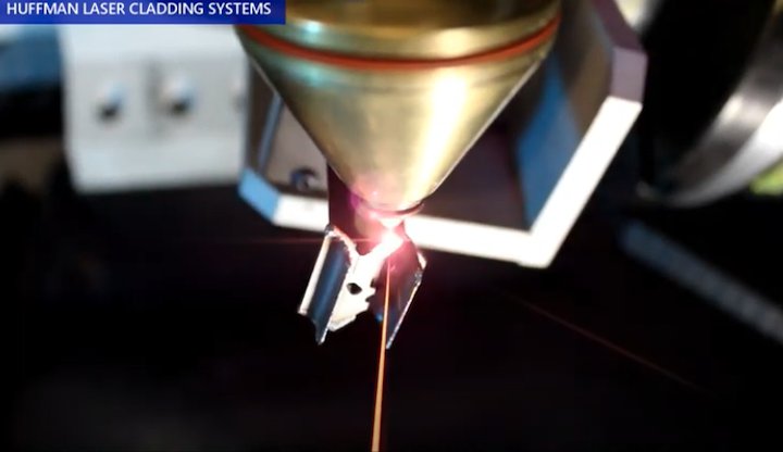 Optomec has more than 100 laser cladding systems installed worldwide which are said to be used by most major manufacturers of aircraft engines and industrial gas turbines. (Credit: Optomec...