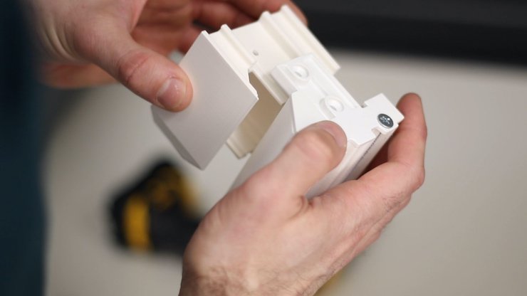 A part printed in ABS Ivory material on the F370.