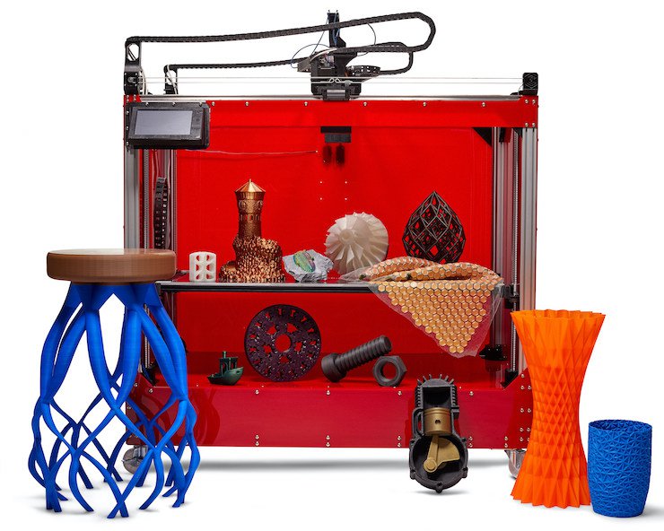 Creative 3D Technologies Duo 3D printer      Duo with sample prints. - Creative 3D Technologies