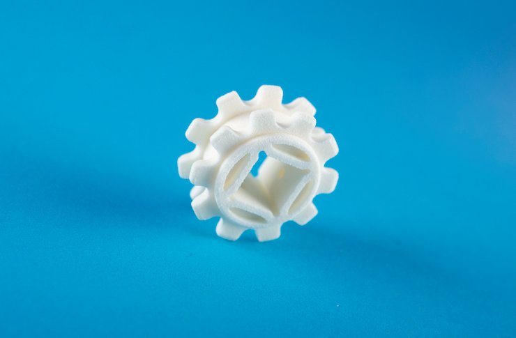 Part printed in DSM's Arnilene AM6002 (P) powder material.