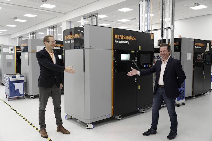 Will Lee, Renishaw’s Chief Executive (left) with Kieron Salter, CEO of the DMC.