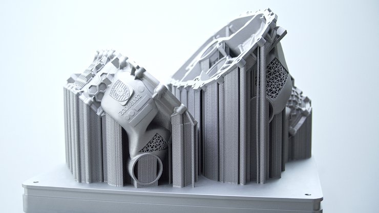 SLM Solutions Porsche      E-drive housing of Porsche, printed on the NXG XII 600 in only 21 hours.