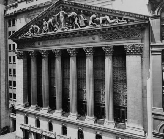 New York Stock Exchange - Irving Underhill [Public domain], via Wikimedia Commons