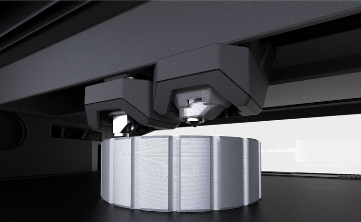 MakerBot BASF Ultrafuse metal material 316L      BASF Ultrafuse 316L part being printed on a MakerBot METHOD machine.