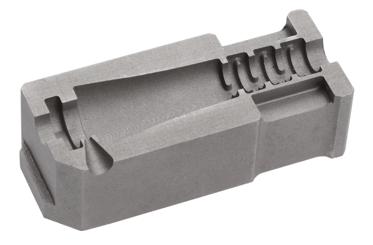 Automotive mould insert printed with Mantle's TrueShape technology.      Automotive mould insert printed with Mantle's TrueShape technology. - Mantle