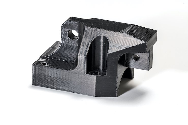 Stratasys Naples spare part public transport      Upper casing of the trolley head 3D printed in tough Stratasys ULTEM 9085 resin on the F900. - VISCONTIART.COM