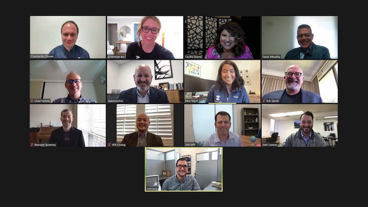 Essentium's exec team Zoom      Essentium's exec team. - Essentium