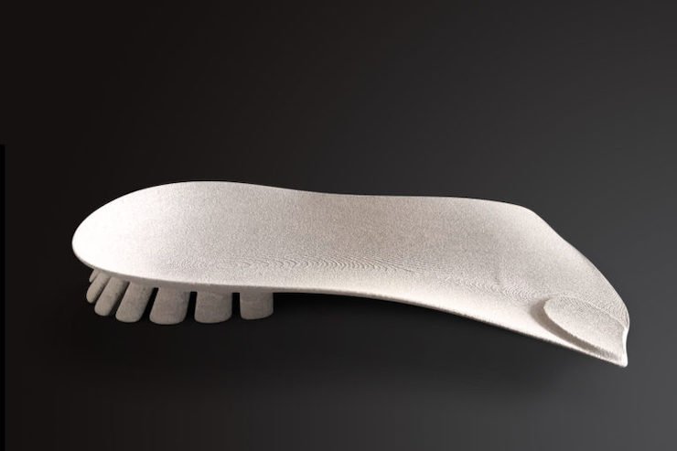 Example 3D printed insole by XFeet. [Image Credit: XFeet]