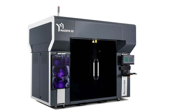 The Massivit 5000 features a build volume of 145 x 111 x 180 cm.